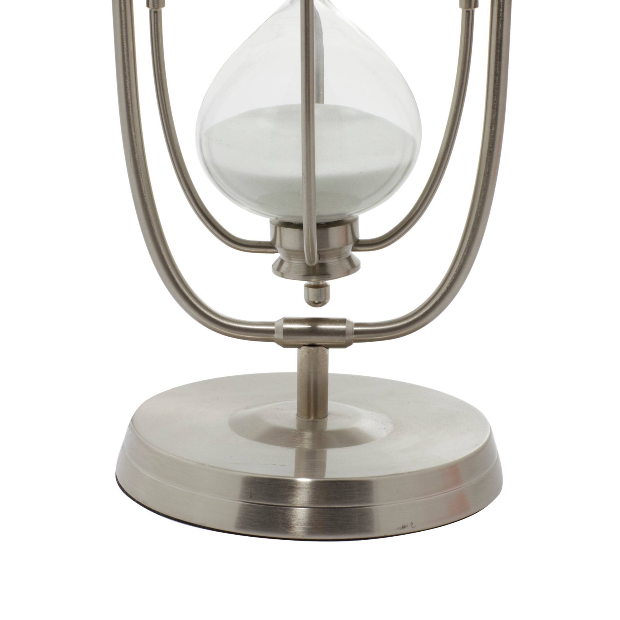 12" Silver Metal Glam Timer